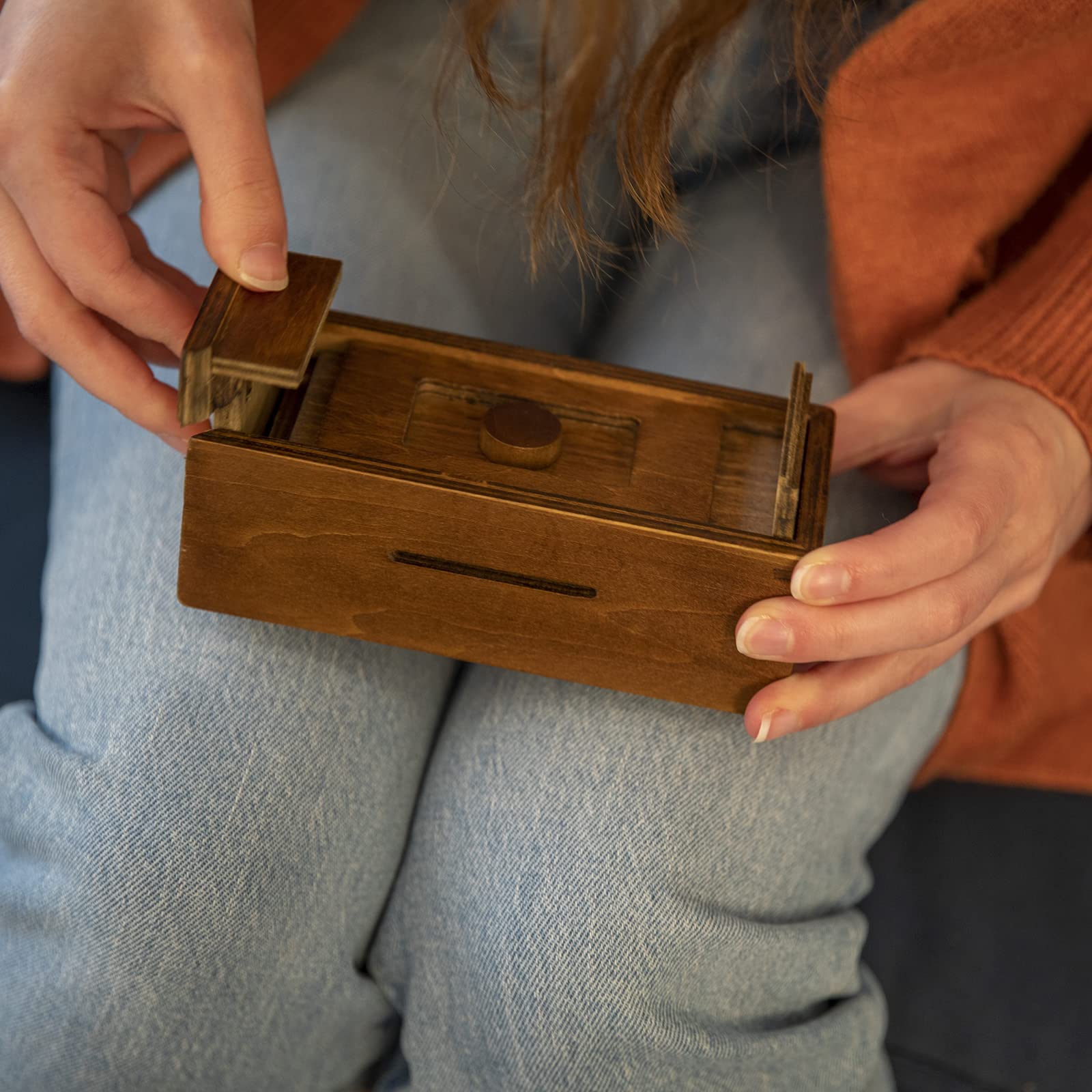 Foto 8 pulgar | Las Piezas Y Piezas De La Caja De Rompecabezas Guardan Tu Dinero En Efectivo, Un Secreto De Madera - Venta Internaciona