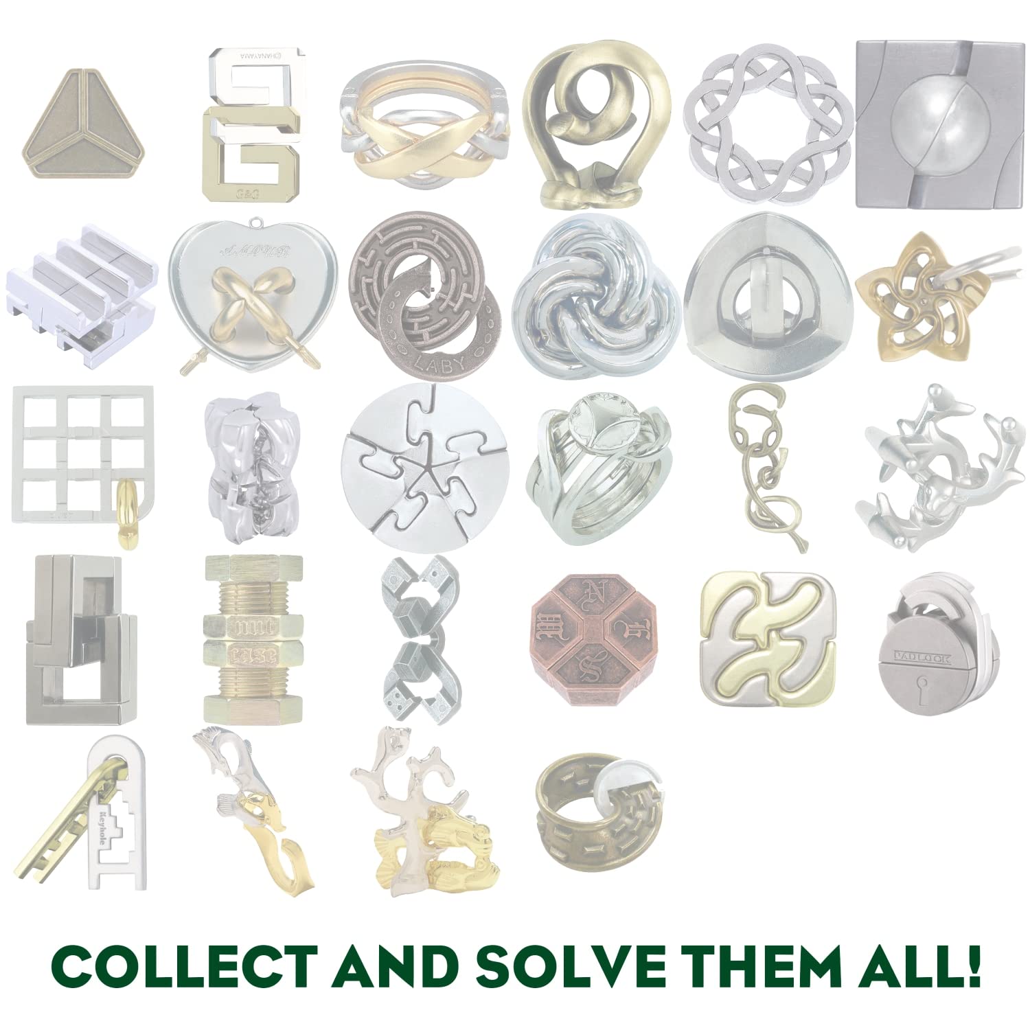 Foto 5 | Rompecabezas de Metal BePuzzled Enigma Hanayama Nivel 6 - Venta Internacional