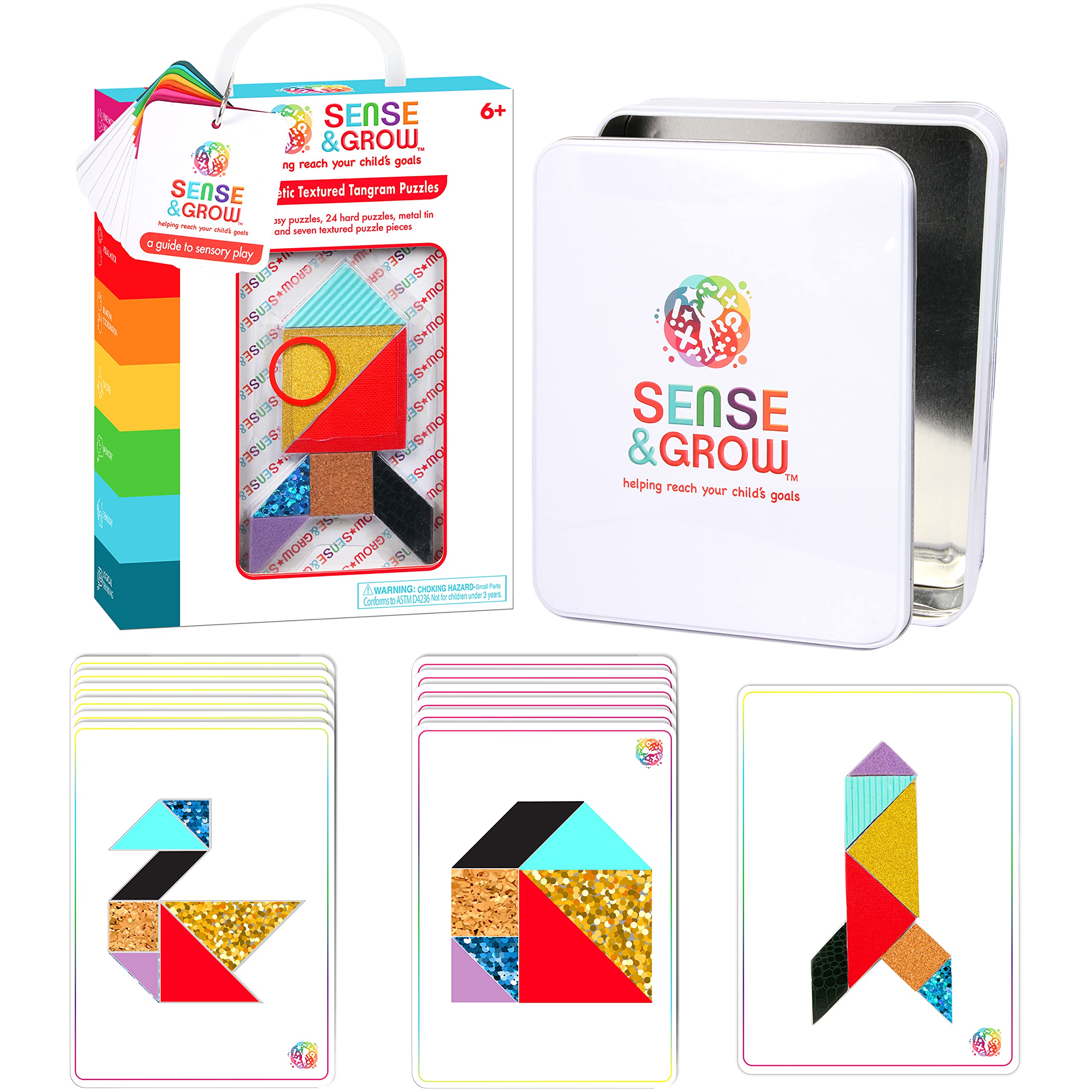 Foto 2 pulgar | Puzles Tangram Creative Kids Sense & Grow con 48 Patrones - Venta Internacional