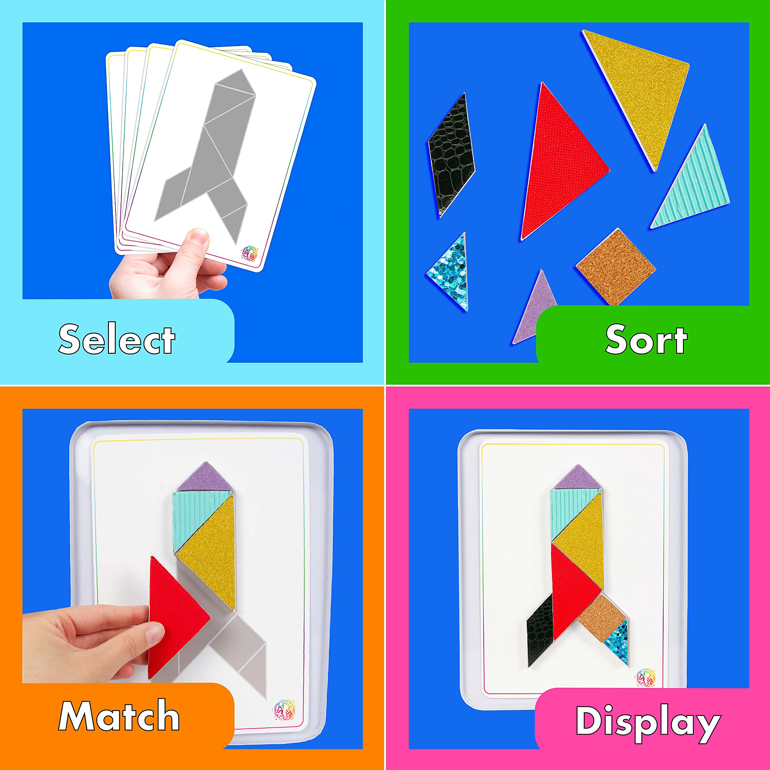 Foto 3 pulgar | Puzles Tangram Creative Kids Sense & Grow con 48 Patrones - Venta Internacional