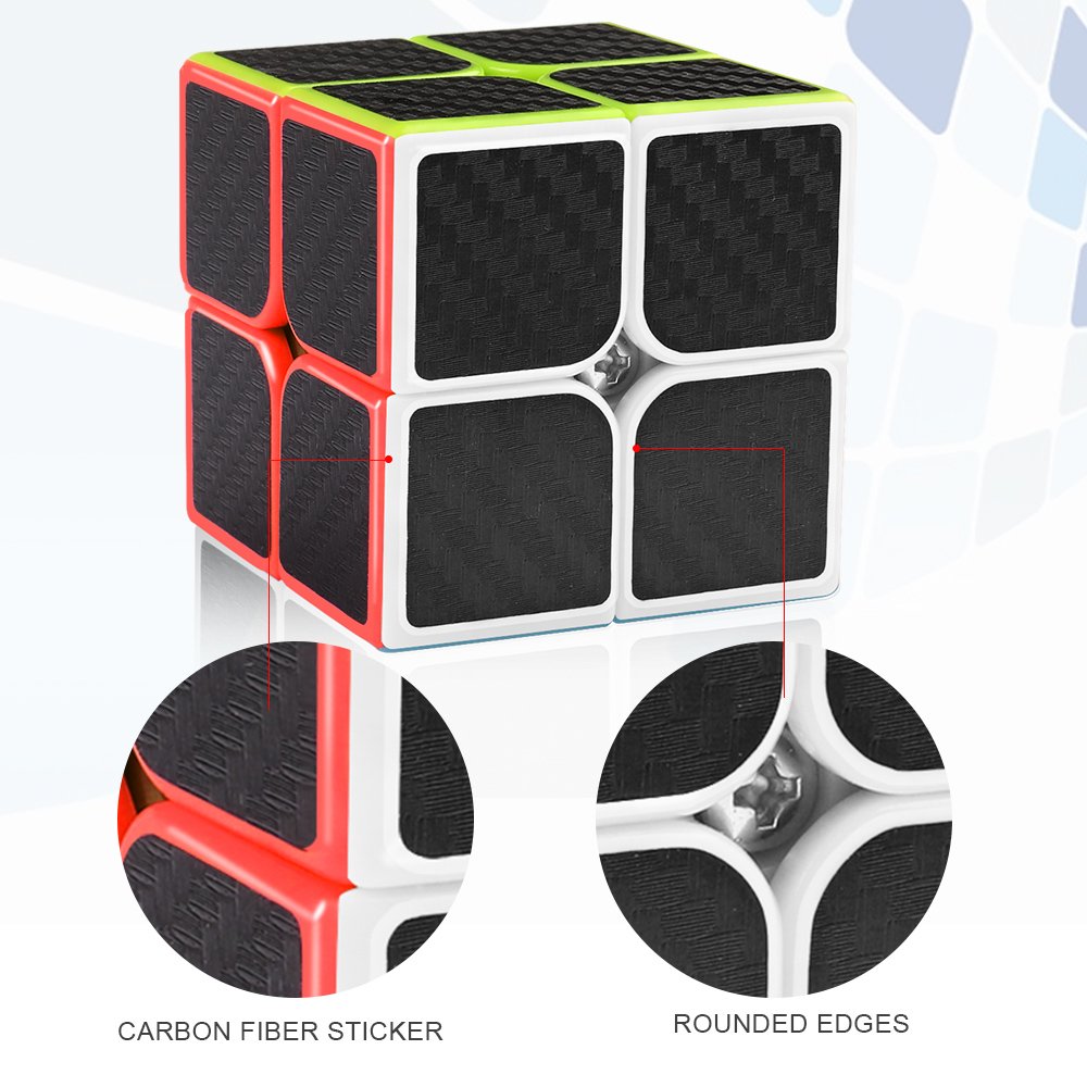 Foto 4 pulgar | Cubo Puzzle Toy D-fantix de Fibra de Carbono 2x2 Speed Cube para Niños - Venta Internacional