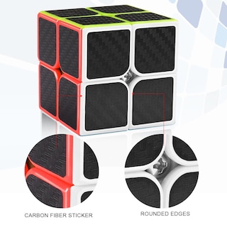 Foto 3 | Cubo Puzzle Toy D-fantix de Fibra de Carbono 2x2 Speed Cube para Niños - Venta Internacional
