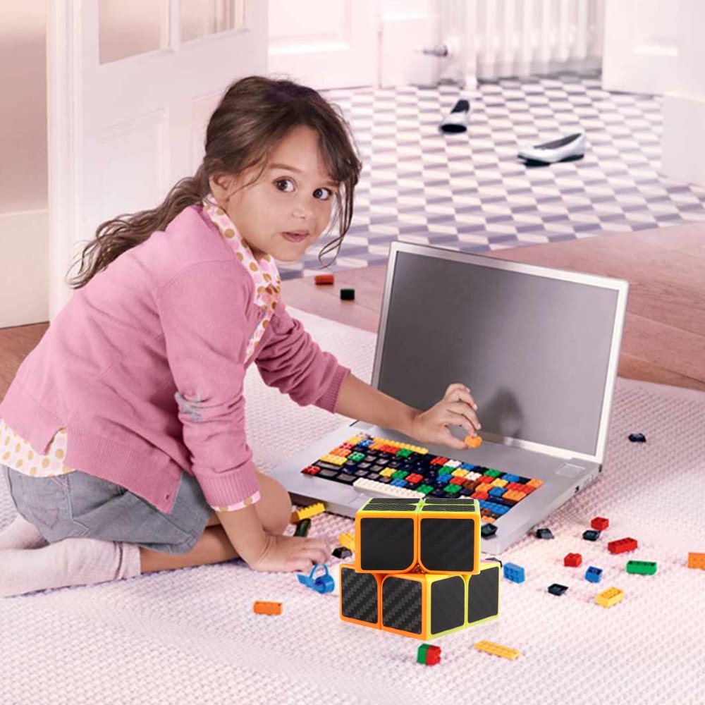 Foto 8 pulgar | Cubo Puzzle Toy D-fantix de Fibra de Carbono 2x2 Speed Cube para Niños - Venta Internacional