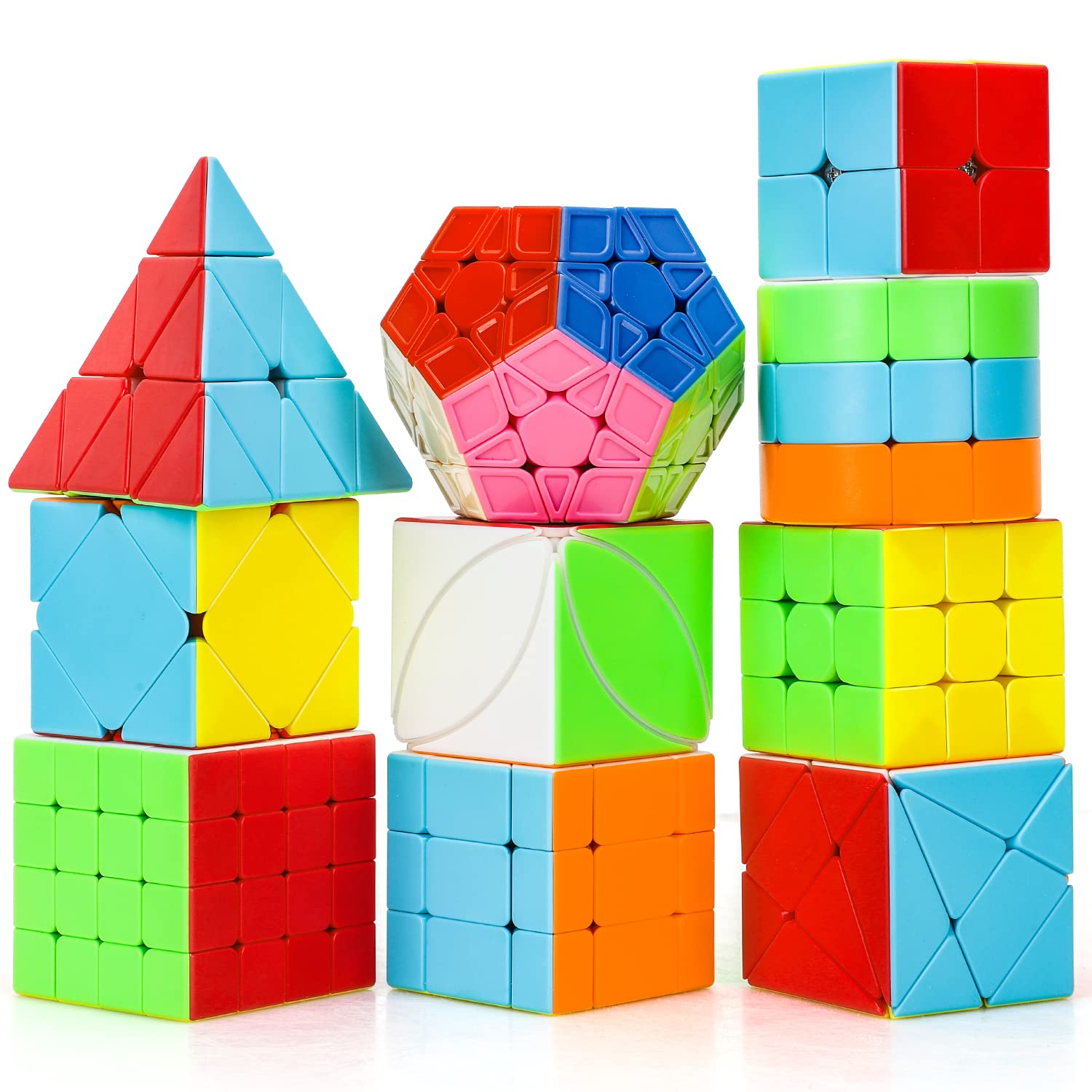 Foto 2 pulgar | Juego Speed Cube Toy Life, Paquete De 10 Cubos Mágicos Para Niños Y Adultos - Venta Internacional