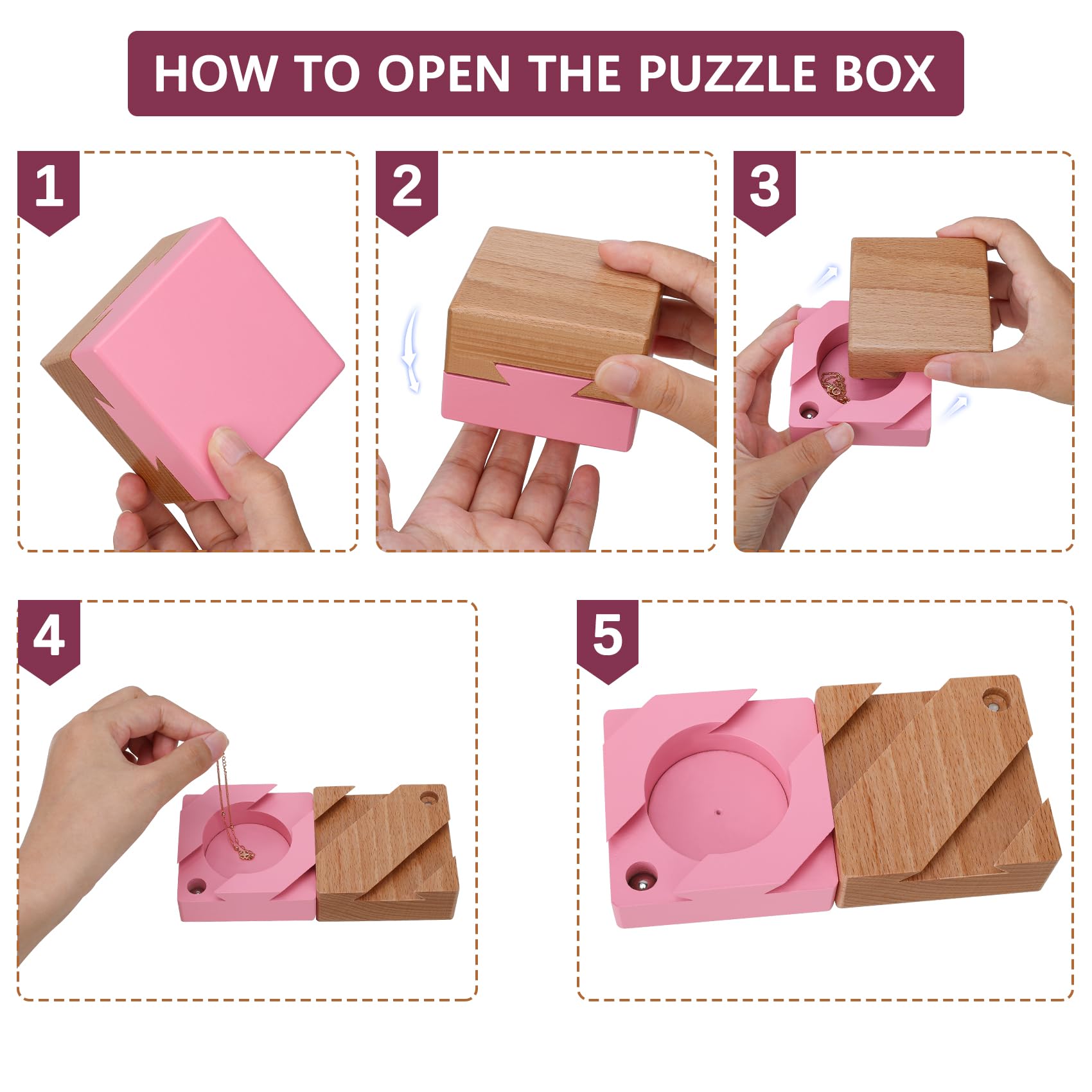 Foto 5 pulgar | Puzzle Toy Dc-beautiful Impossible Dvetail Box Mini 3d - Venta Internacional