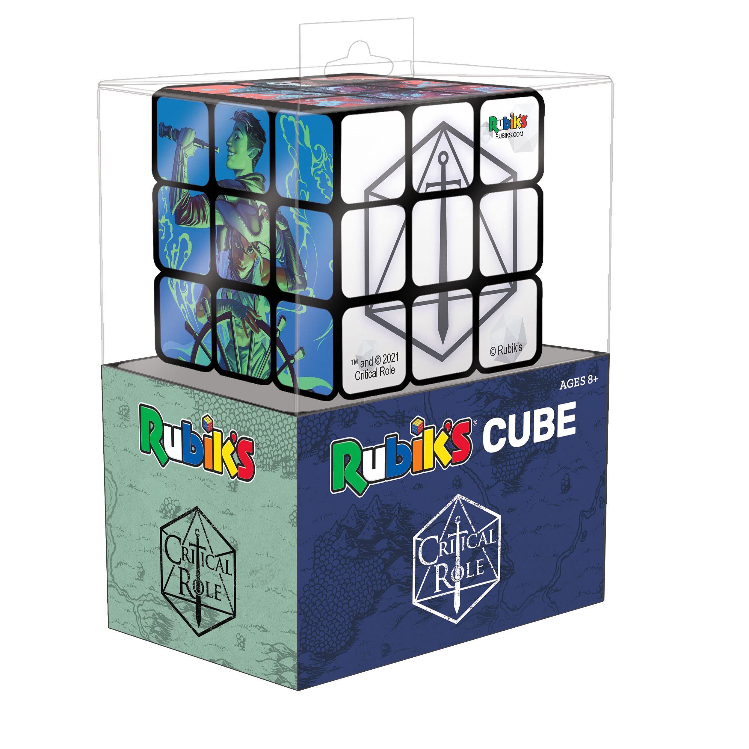 Foto 2 pulgar | Papel Crítico Del Cubo De Rubik: Personajes De Mighty Nein 3x3 - Venta Internacional