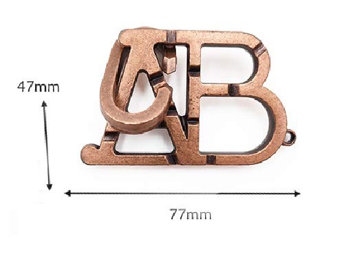 Foto 3 pulgar | Juego Mental de Rompecabezas ABC Lock de Metal Fundido Desarrollo de Inteligencia y Habilidad Manual - Venta Internaci