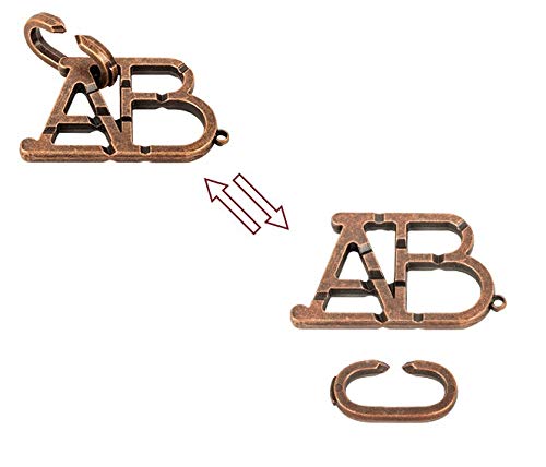 Foto 4 pulgar | Juego Mental de Rompecabezas ABC Lock de Metal Fundido Desarrollo de Inteligencia y Habilidad Manual - Venta Internaci