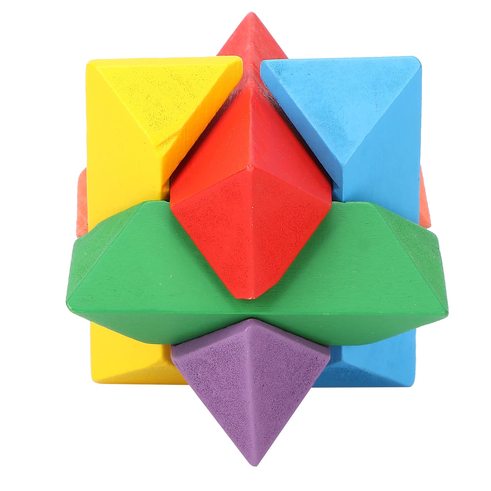 Foto 2 pulgar | Juguete de Inteligencia Sonew Octogonal Colorido Burr Puzzle - Venta Internacional