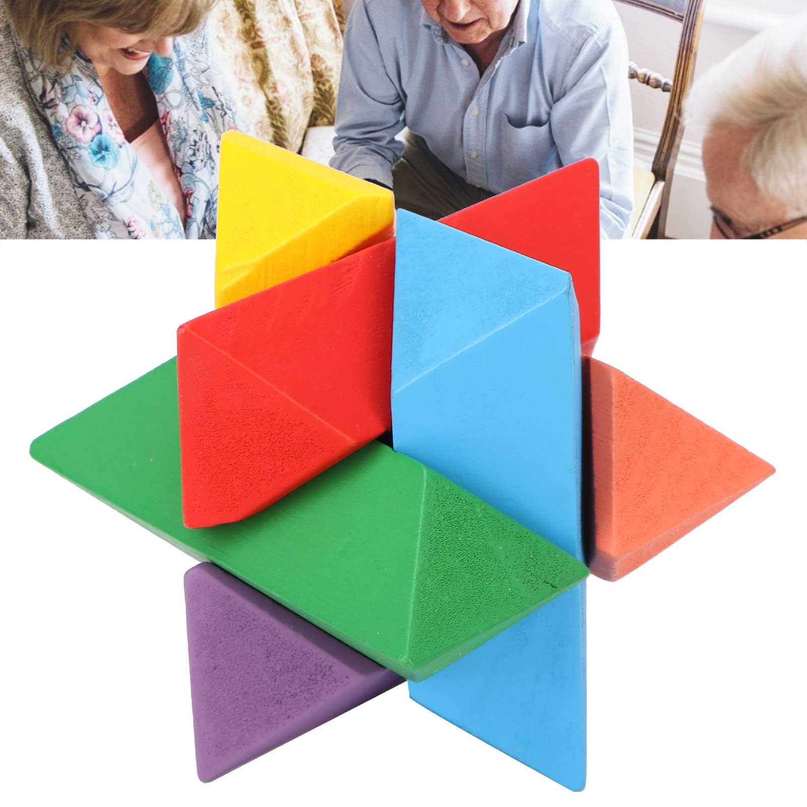 Foto 5 pulgar | Juguete de Inteligencia Sonew Octogonal Colorido Burr Puzzle - Venta Internacional