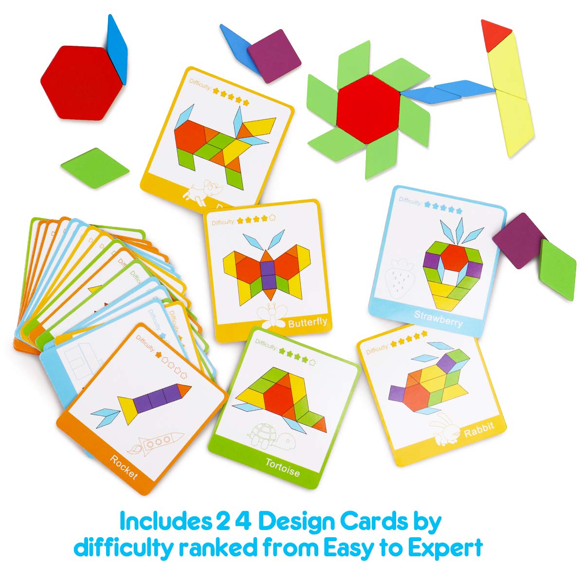 Foto 3 pulgar | Puzzle Coogam de Madera 160 Unidades con Tarjetas de Diseño para Niños - Venta Internacional