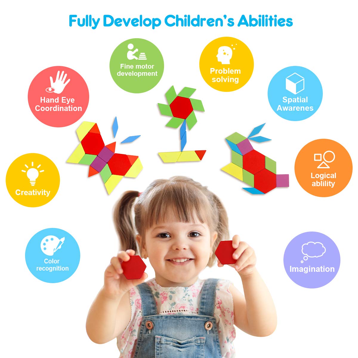 Foto 7 pulgar | Puzzle Coogam de Madera 160 Unidades con Tarjetas de Diseño para Niños - Venta Internacional