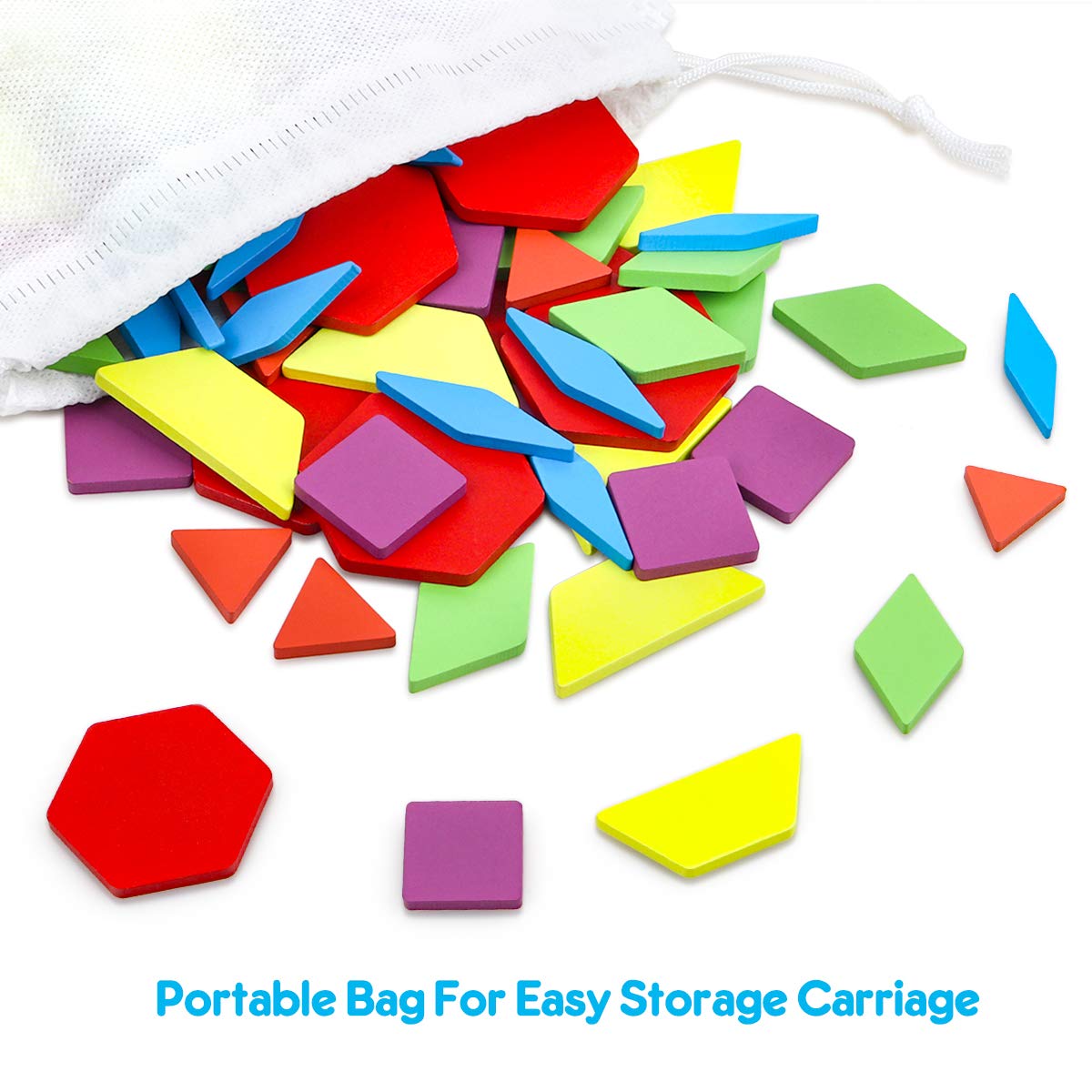 Foto 8 pulgar | Puzzle Coogam de Madera 160 Unidades con Tarjetas de Diseño para Niños - Venta Internacional