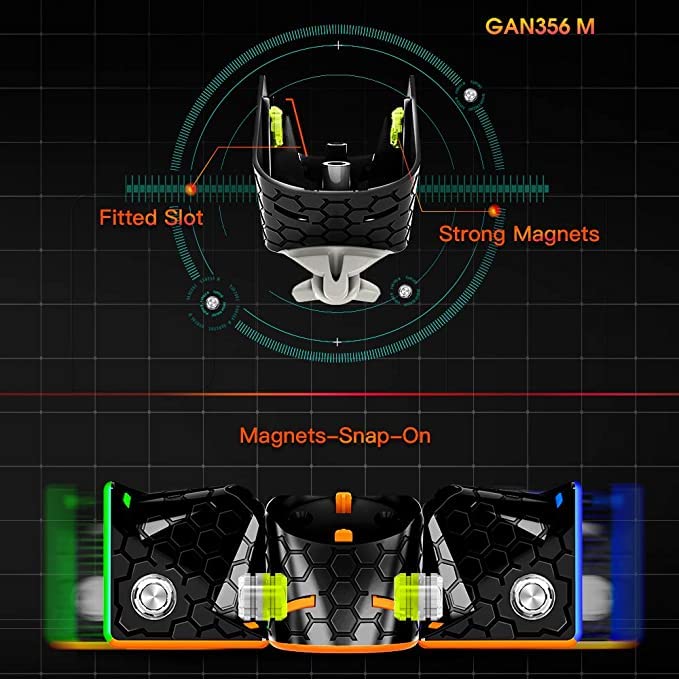 Foto 5 pulgar | Buque Insignia Magnético Sin Pegatinas Speed Cube Gan 356 M, 3 X 3 - Venta Internacional.