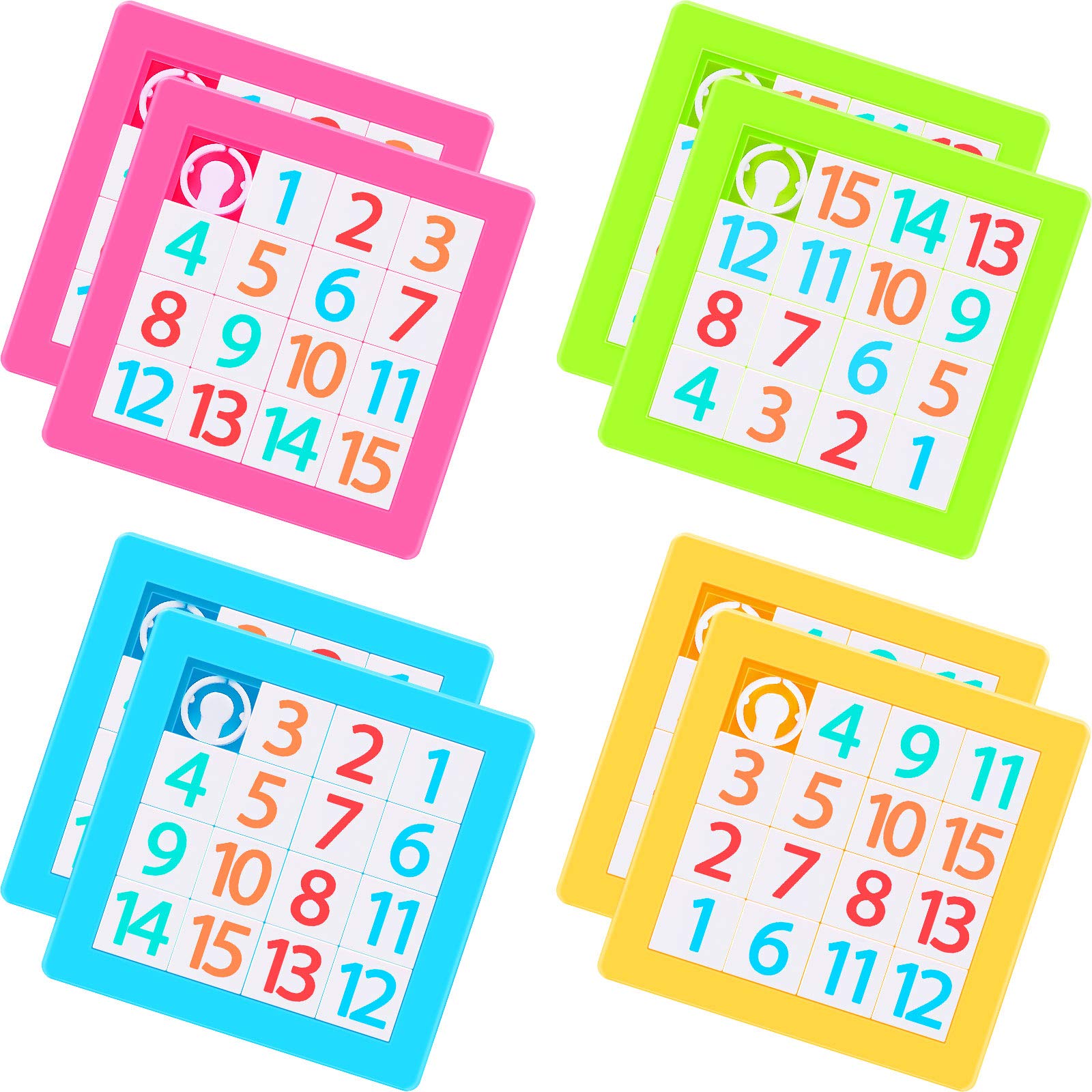 Foto 2 pulgar | Puzzle con Números en Forma de Diapositiva Sumind 8 Piezas - Venta Internacional
