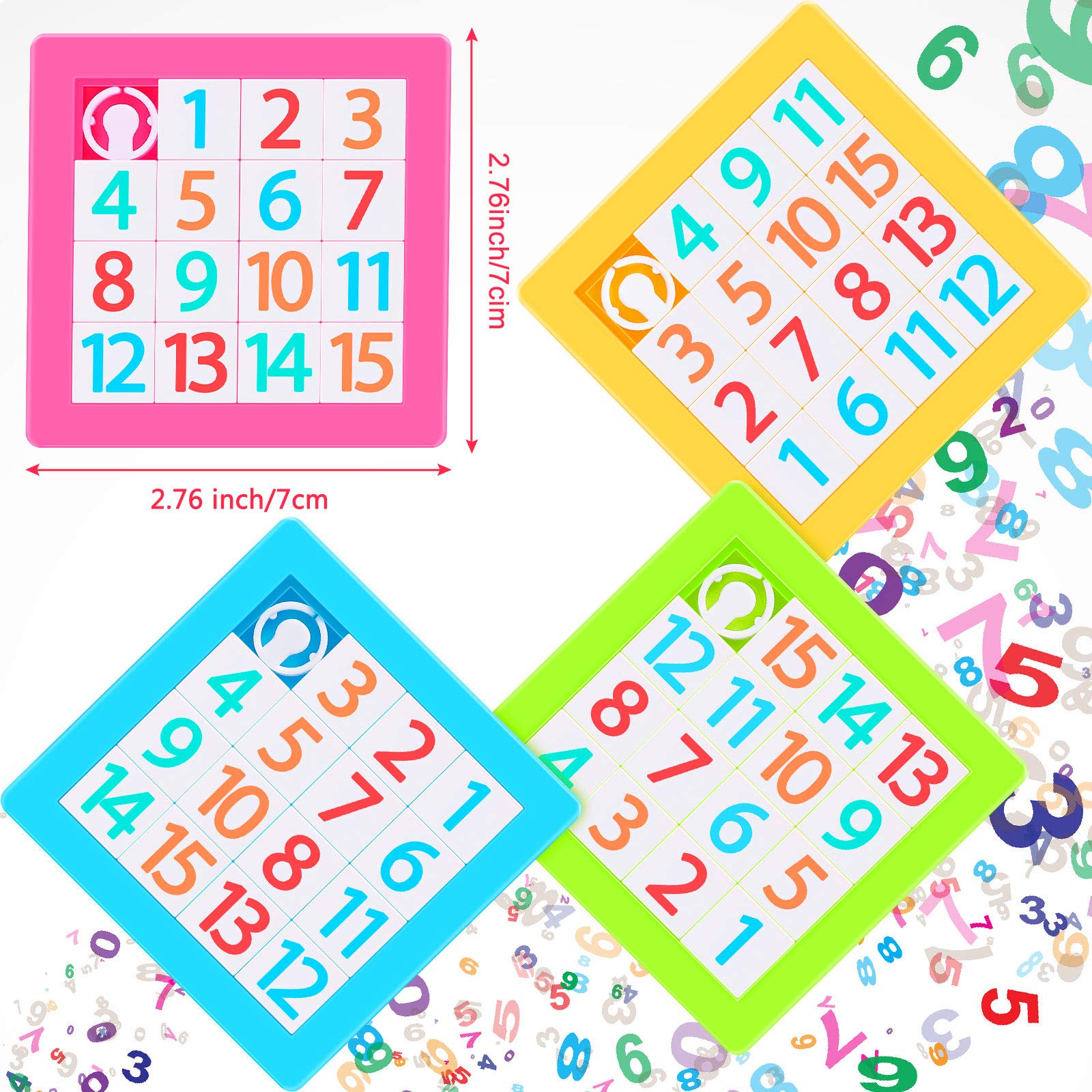 Foto 3 pulgar | Puzzle con Números en Forma de Diapositiva Sumind 8 Piezas - Venta Internacional