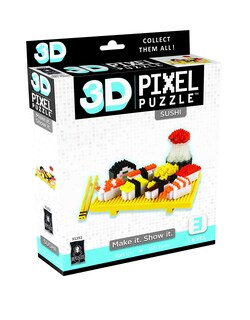 Foto 1 | Plato de Sushi Bepuzzled Deluxe con Rompecabezas de Píxeles 3D - Venta Internacional