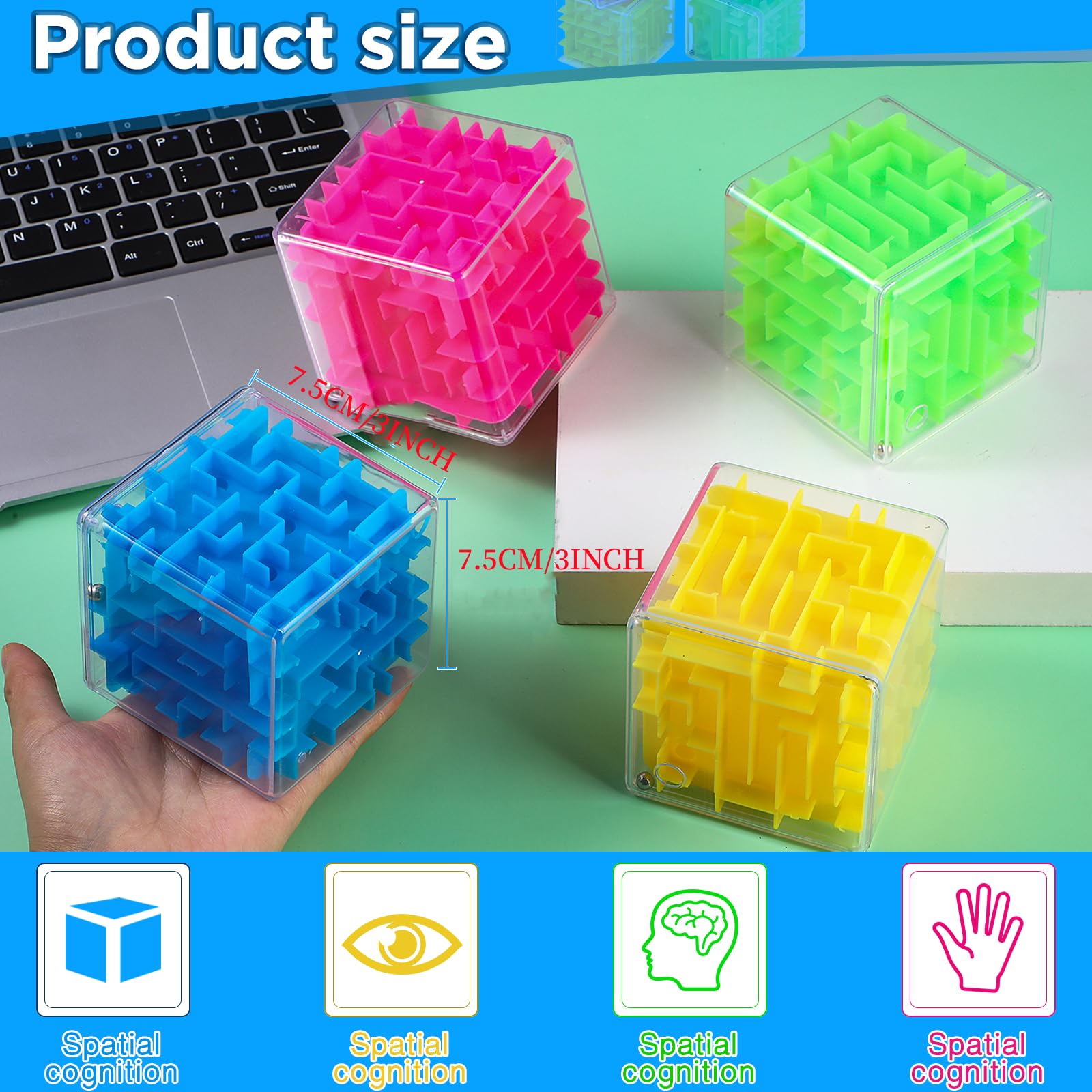 Foto 3 pulgar | Cubo Puzzle Syhood 3d Maze 4 Piezas - Venta Internacional