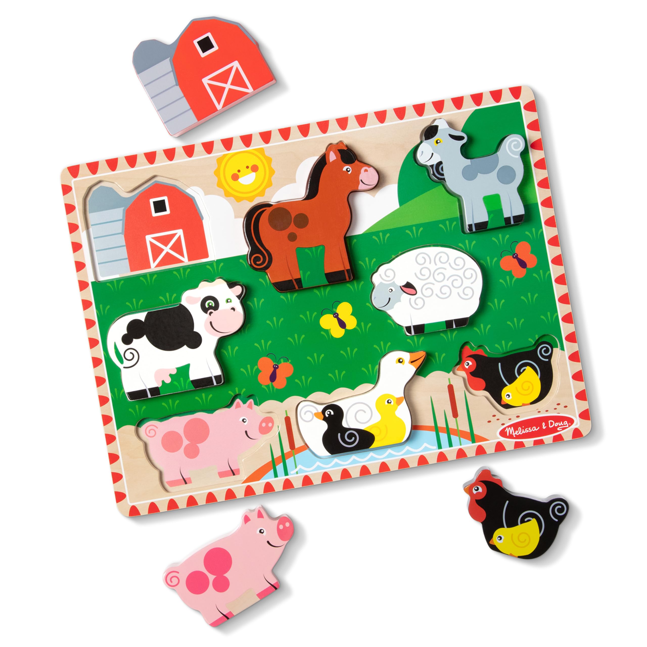 Foto 5 pulgar | Puzle Melissa & Doug Farm de Madera 8 Piezas- Venta Internacional