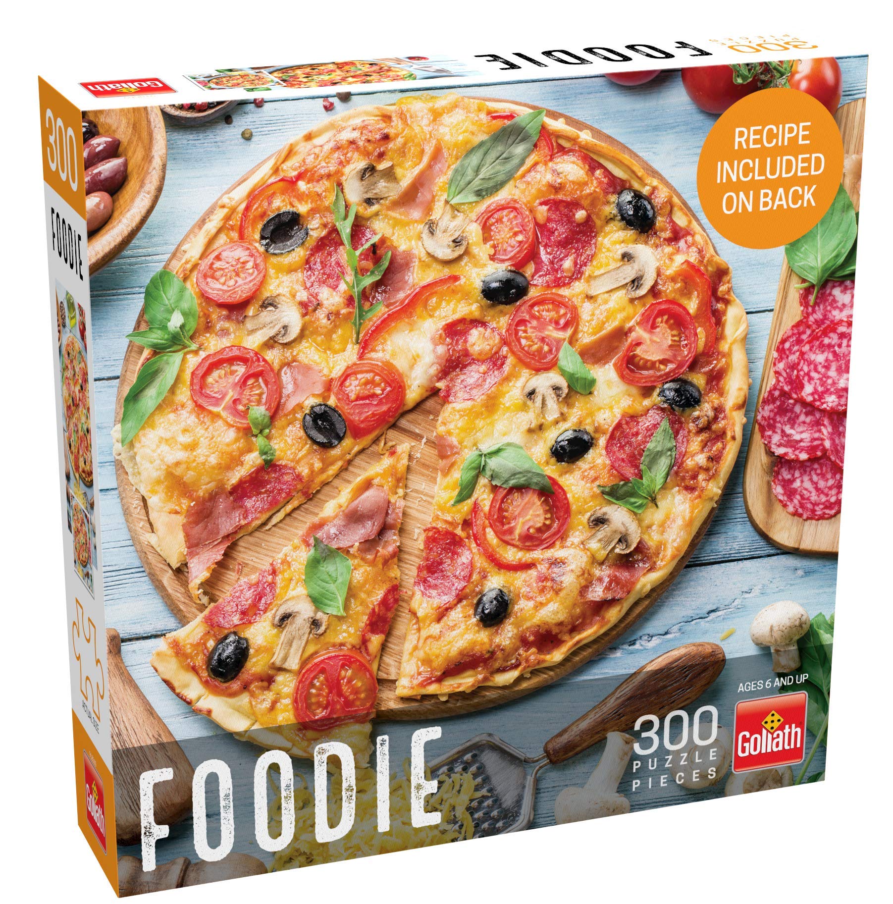 Foto 2 pulgar | Rompecabezas de Pizza Puzzle Goliath Foodie Con Receta De Más De 6 Años - Venta Internacional