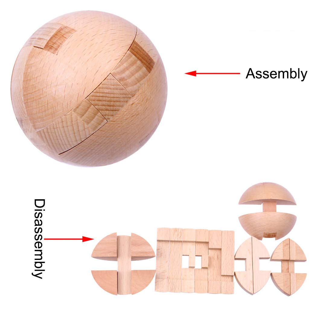 Foto 3 pulgar | Rompecabezas De Madera Magic Ball Brain Tears Toy Yunteng - Venta Internacional