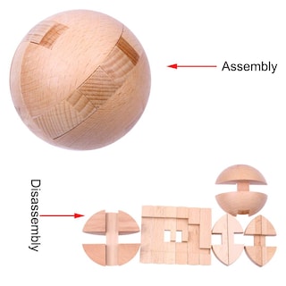 Foto 2 | Rompecabezas De Madera Magic Ball Brain Tears Toy Yunteng - Venta Internacional