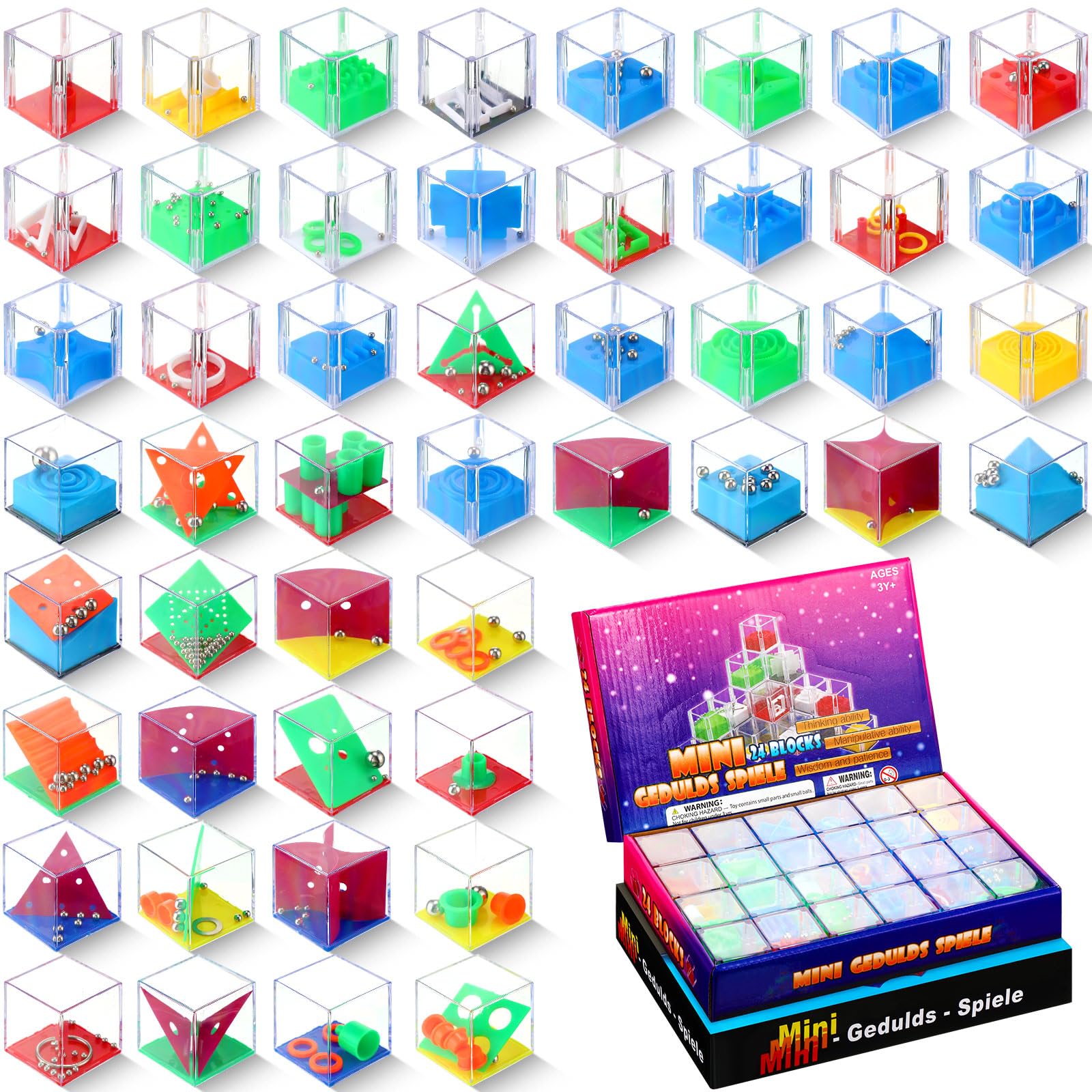 Foto 2 pulgar | Caja De Equilibrio En Forma De Cubo 3d Teaser Puzzle Sotiff 48 Unidades - Venta Internacional