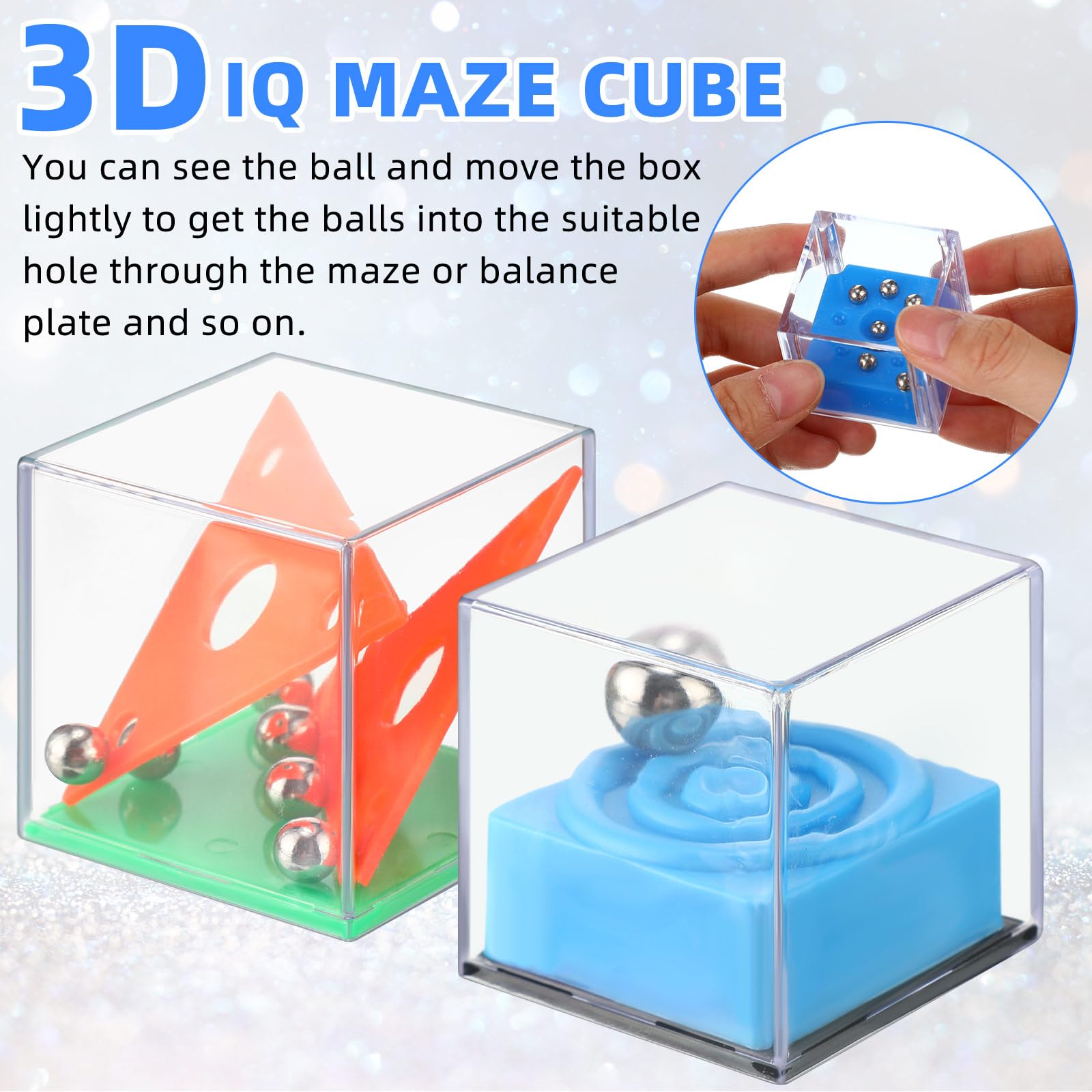 Foto 3 | Caja De Equilibrio En Forma De Cubo 3d Teaser Puzzle Sotiff 48 Unidades - Venta Internacional