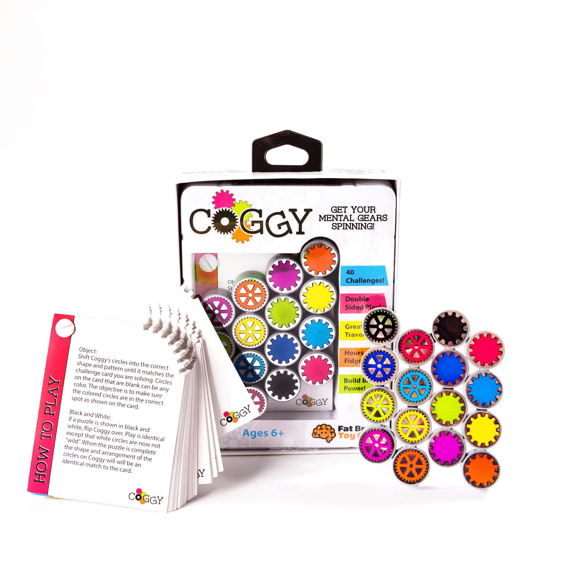 Rompecabezas Coggy Fat Brain Toys con 40 Cartas de Desafío - Venta Internacional