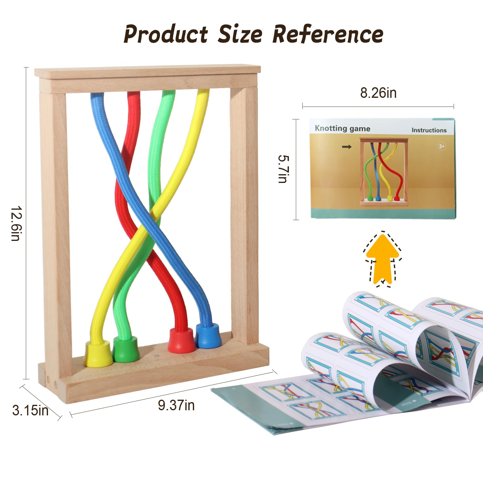 Foto 7 pulgar | Rompecabezas de Cuerda Bestamtoy de Madera para Niños y Adultos - Venta Internacional