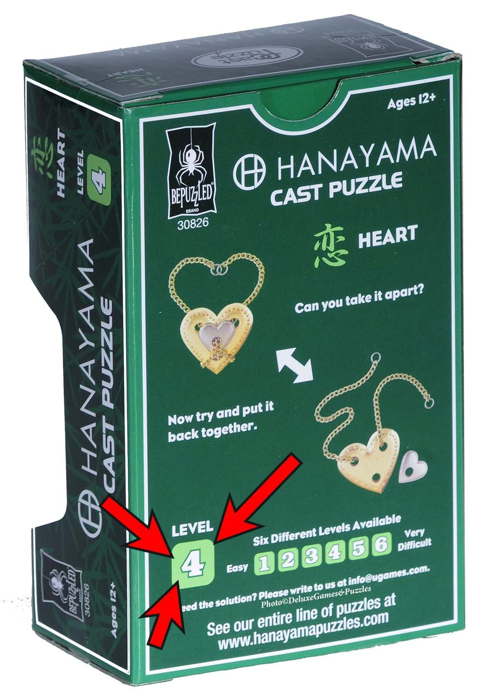 Foto 5 | Rompecabezas Bepuzzled Heart Hanayama de Metal Fundido Nivel 4 - Venta Internacional