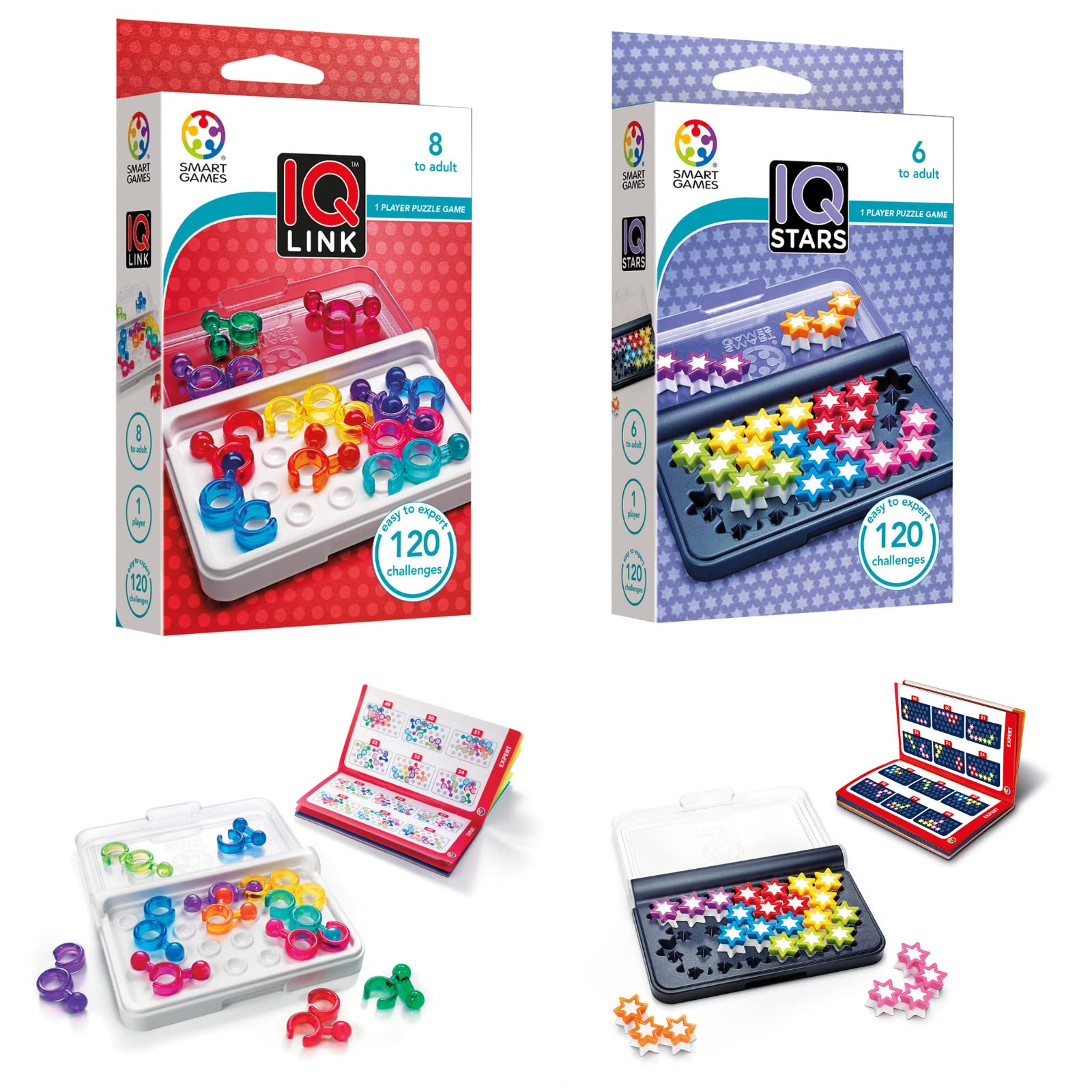 Foto 2 pulgar | Juegos Smartgames Iq Link E Iq Stars 240 Challenges - Venta Internacional