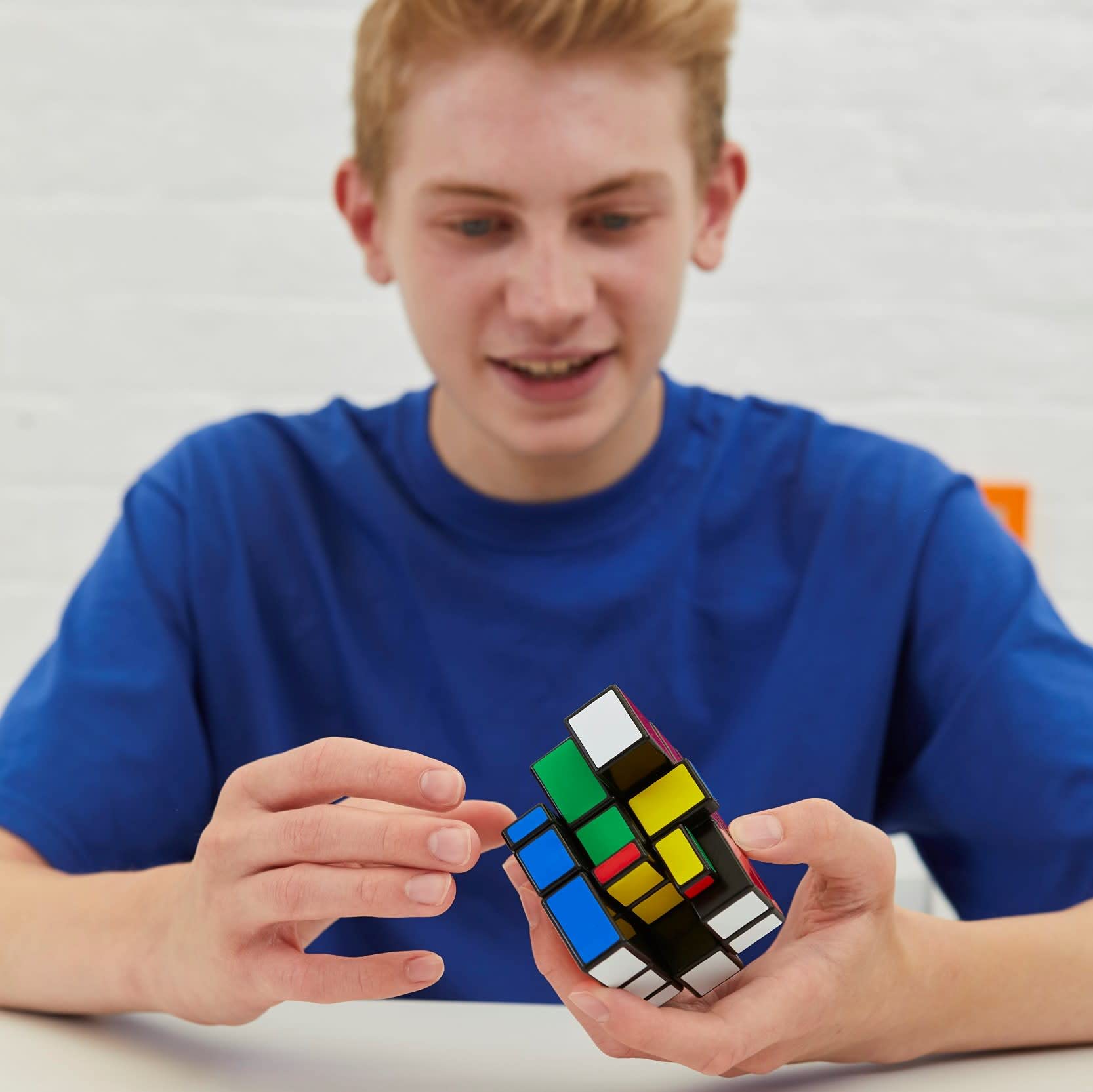 Foto 4 pulgar | Juguete De Rompecabezas Rubik's Blocks Cubo Original De 3 X 3 Con Un Toque - Venta Internacional