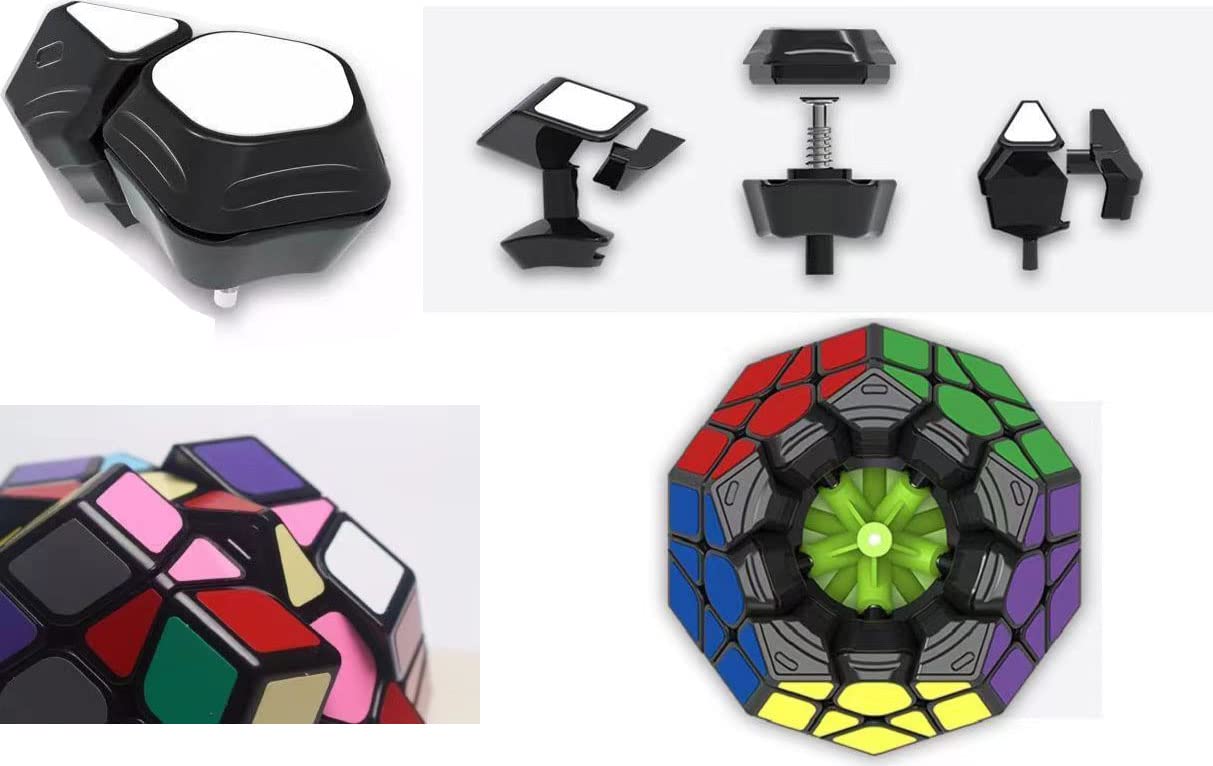 Foto 8 pulgar | Megaminx Speed Cube Qiheng, Dodecaedro 3x3x3 Negro - Venta Internacional