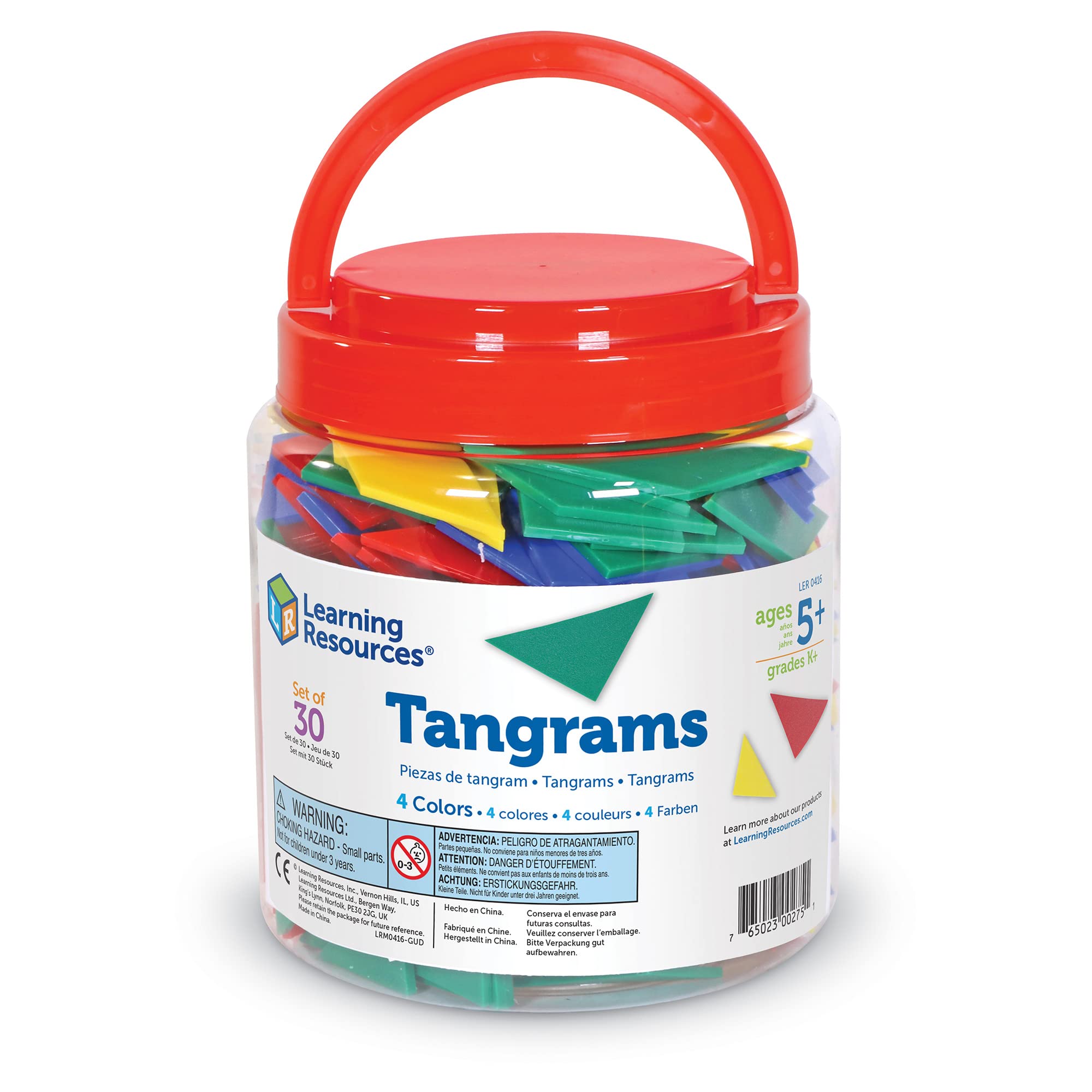 Foto 5 | Tangrams Learning Resources Classpack Math Manipulative 5+ - Venta Internacional