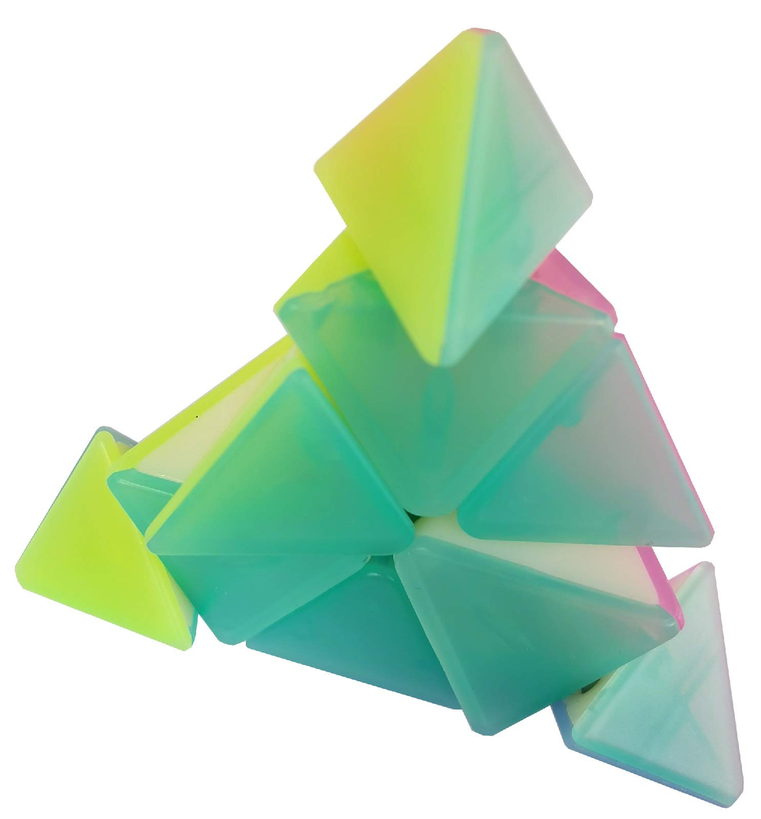 Foto 3 | Molino De Viento Pyramid Speed Cube Jelly Sin Pegatinas Para Niños - Venta Internacional