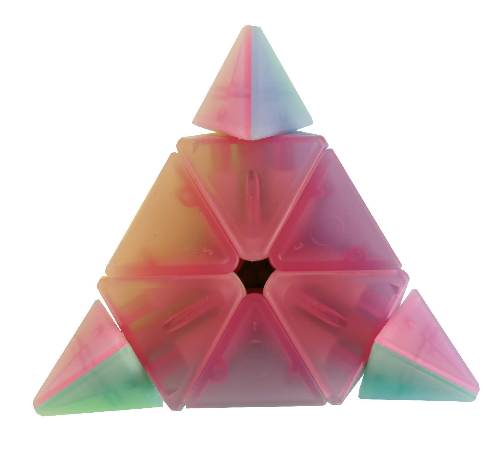 Foto 5 | Molino De Viento Pyramid Speed Cube Jelly Sin Pegatinas Para Niños - Venta Internacional