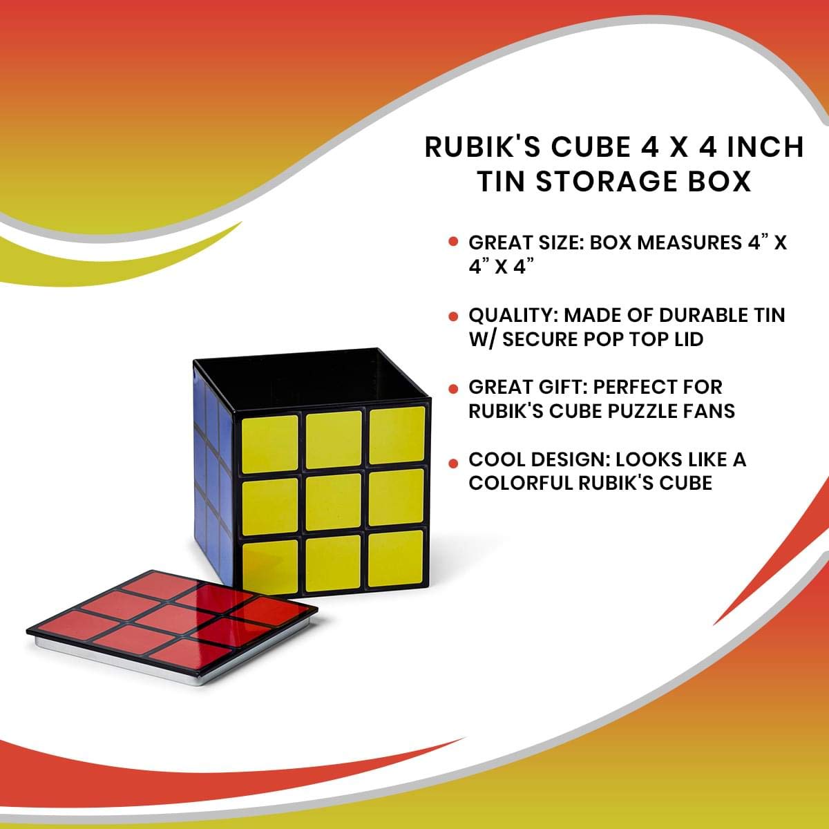 Foto 7 pulgar | Caja De Almacenamiento Puzzle Cube De 4 X 4 Cm Para Juguetes De Metal - Venta Internacional