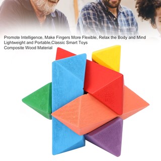 Foto 2 | Juguete de Inteligencia Octogonal Colorido Burr Puzzle Sonew - Venta Internacional