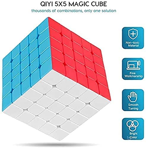 Foto 6 pulgar | Cubo Mágico sin Pegatinas Qiyi Qizheng S de 5x5 pulgadas - Venta Internacional