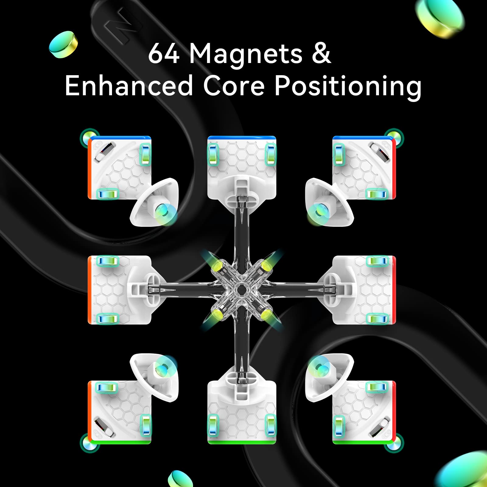 Foto 3 pulgar | Cubo GAN Mini M Pro 3x3 Magnético sin Adhesivo - Venta Internacional