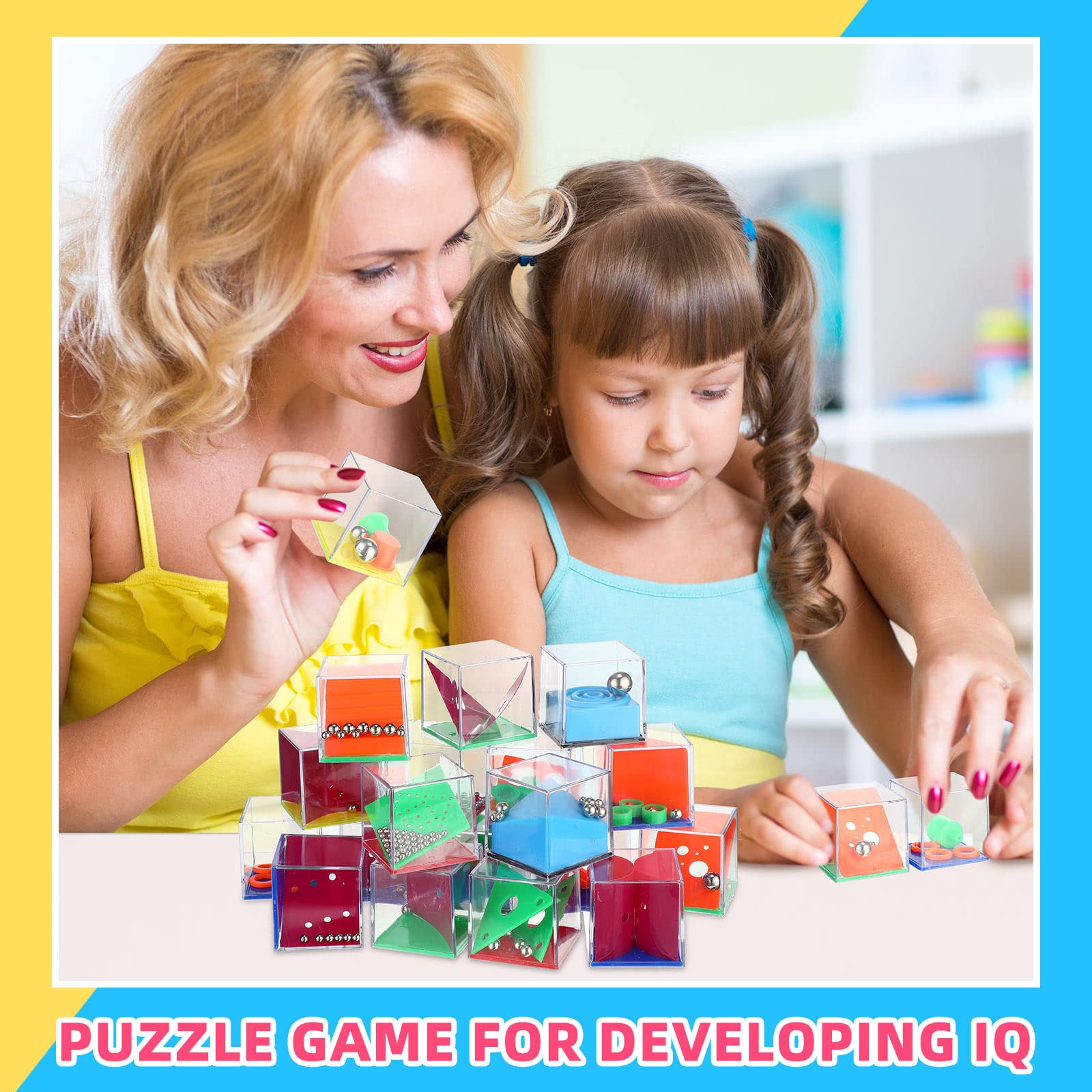 Foto 5 | Minicajas de Acertijos Party Favors Sotiff 72 Piezas Cubos 3D - Venta Internacional