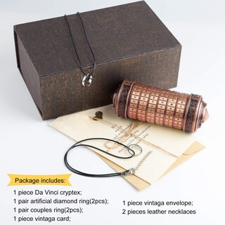 Foto 4 | Regalo Tuparka Da Vinci Code Mini Cryptex con Anillos y Juego de Tarjetas - Venta Internacional
