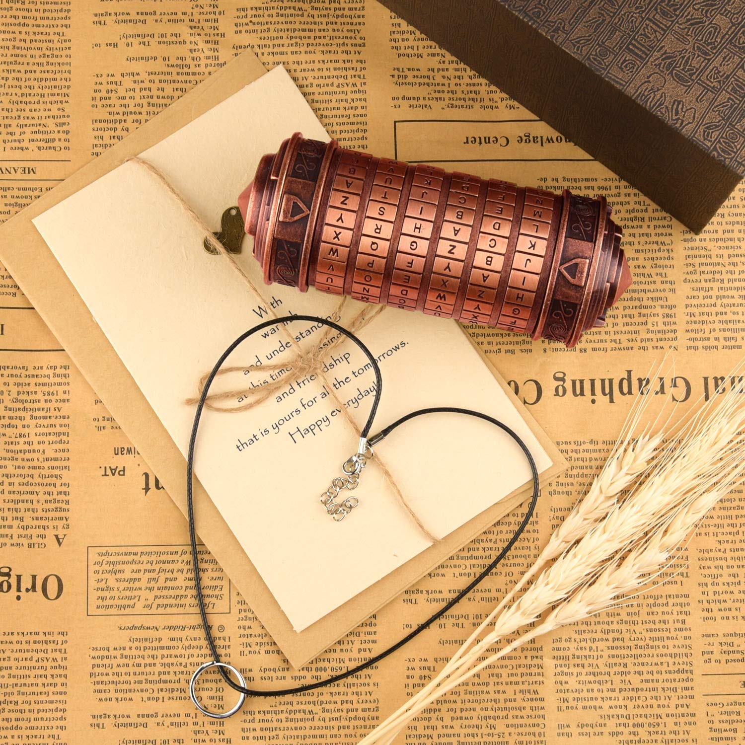 Foto 7 pulgar | Regalo Tuparka Da Vinci Code Mini Cryptex con Anillos y Juego de Tarjetas - Venta Internacional