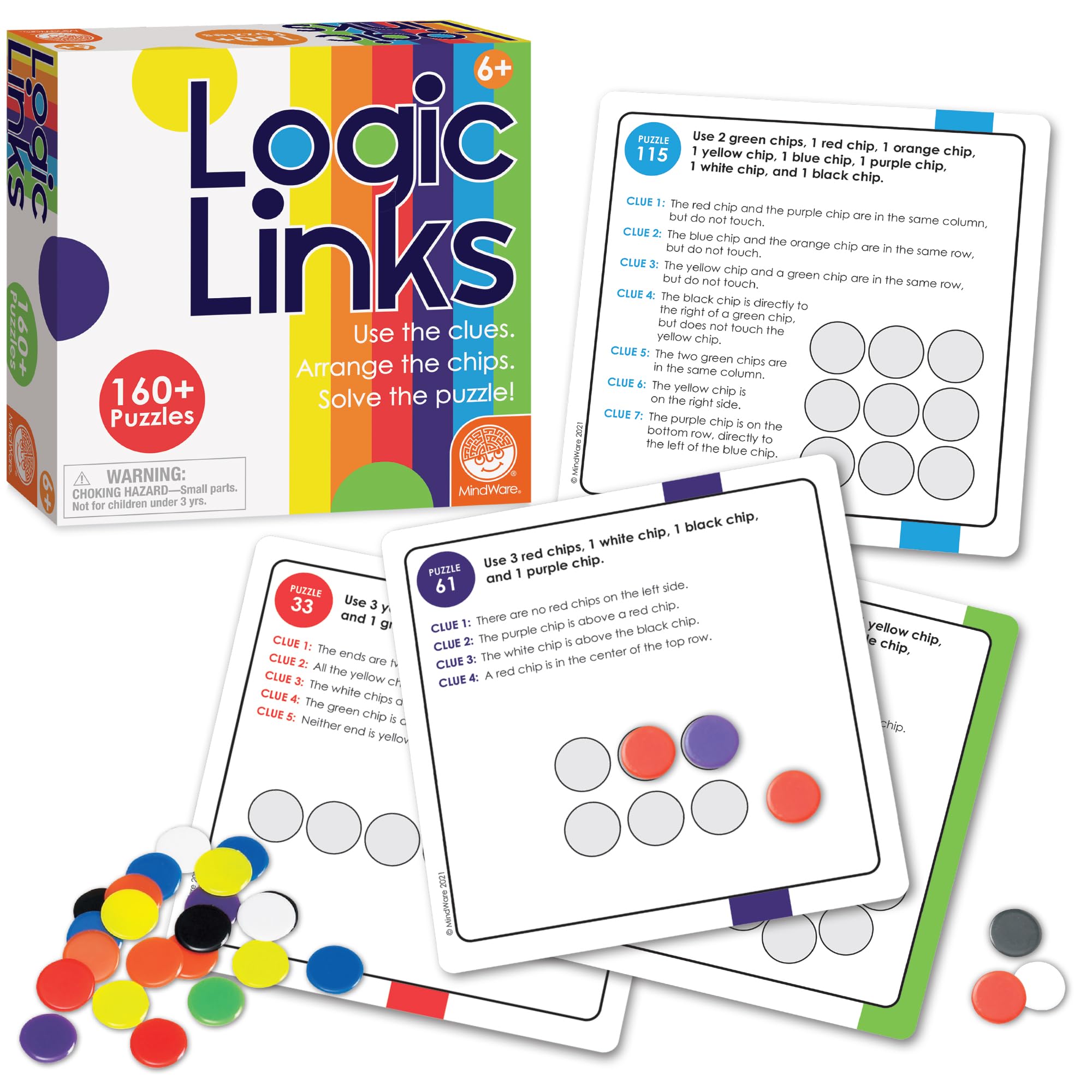 Logic Links Puzzle Box Juego de Pensamiento Crítico Mindware - Venta Internacional