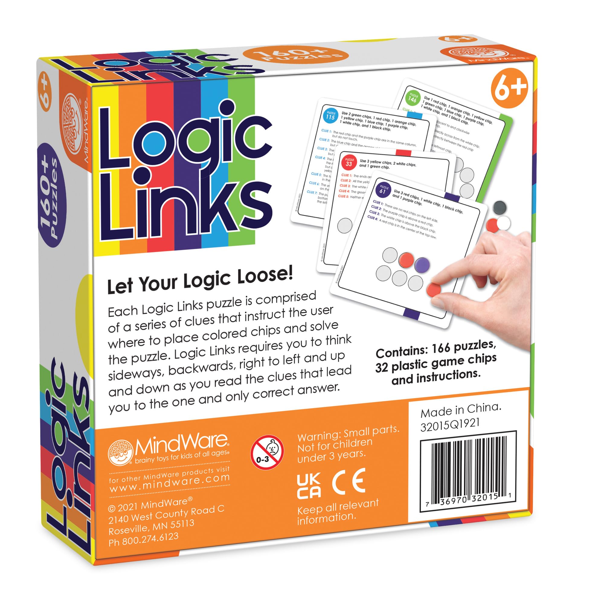 Foto 7 | Logic Links Puzzle Box Juego de Pensamiento Crítico Mindware - Venta Internacional