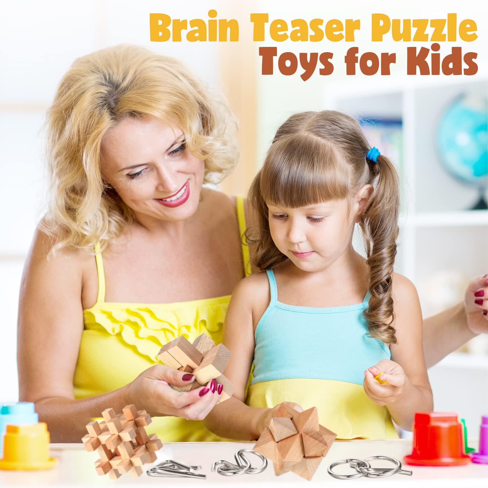 Foto 5 pulgar | Puzzles Brain Teaser Tuanse 34 Unidades para Niños Y Adultos - Venta Internacional