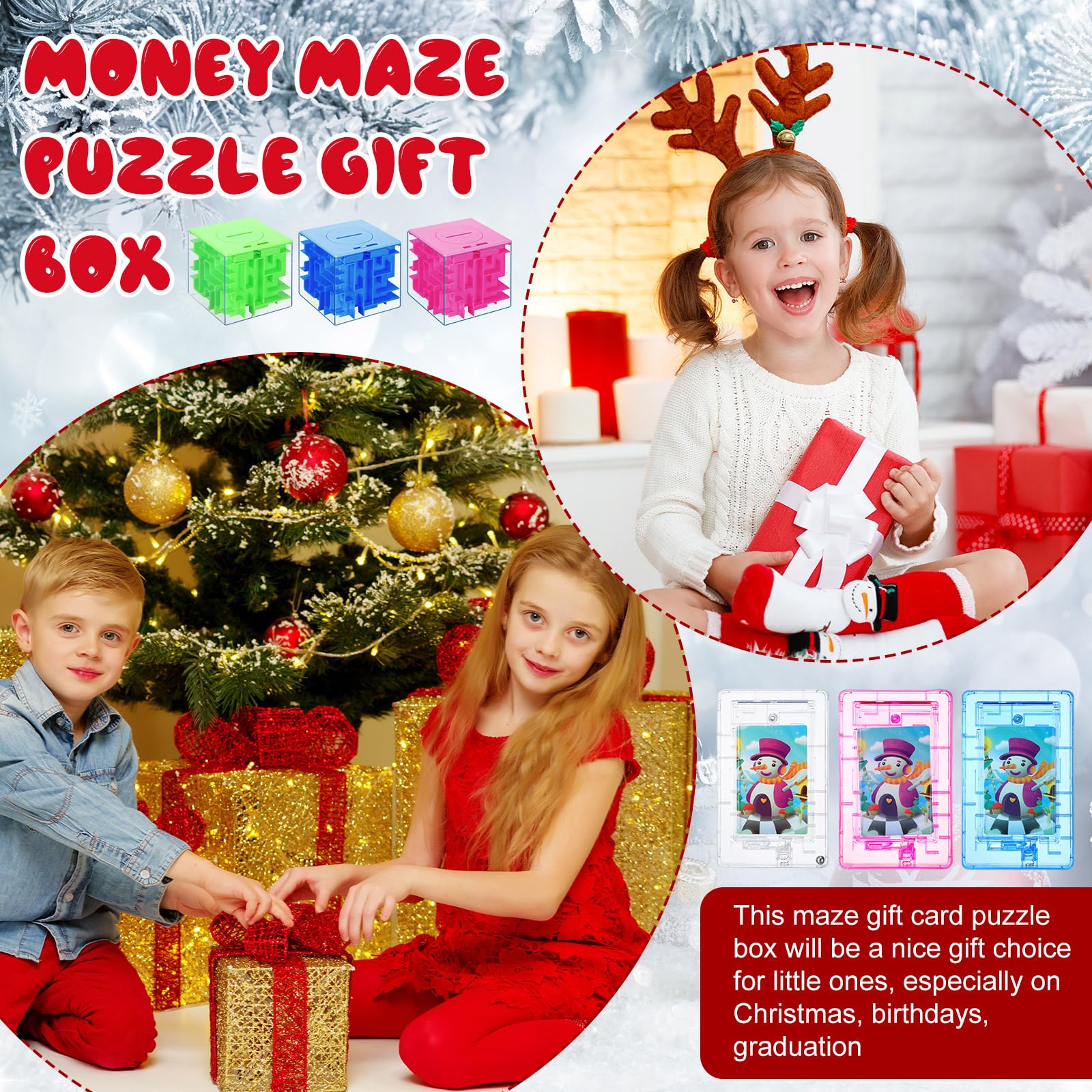 Foto 7 pulgar | Puzzle Box Syhood Money Maze - Soporte De Regalo Para Adultos Y Niños - Venta Internacional