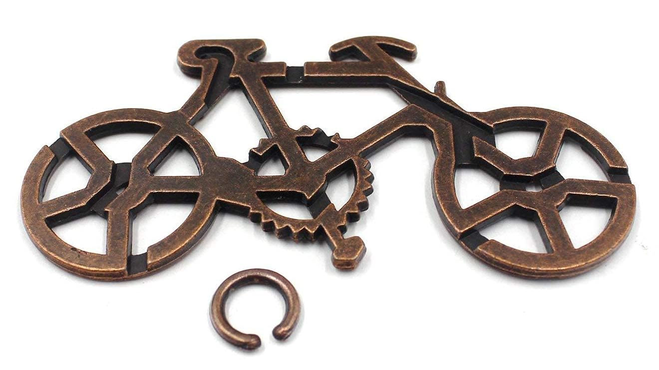 Foto 3 | Bicicleta de Juguete Metal Puzzle Lock Iq Test Mind Game Shuyue - Venta Internacional