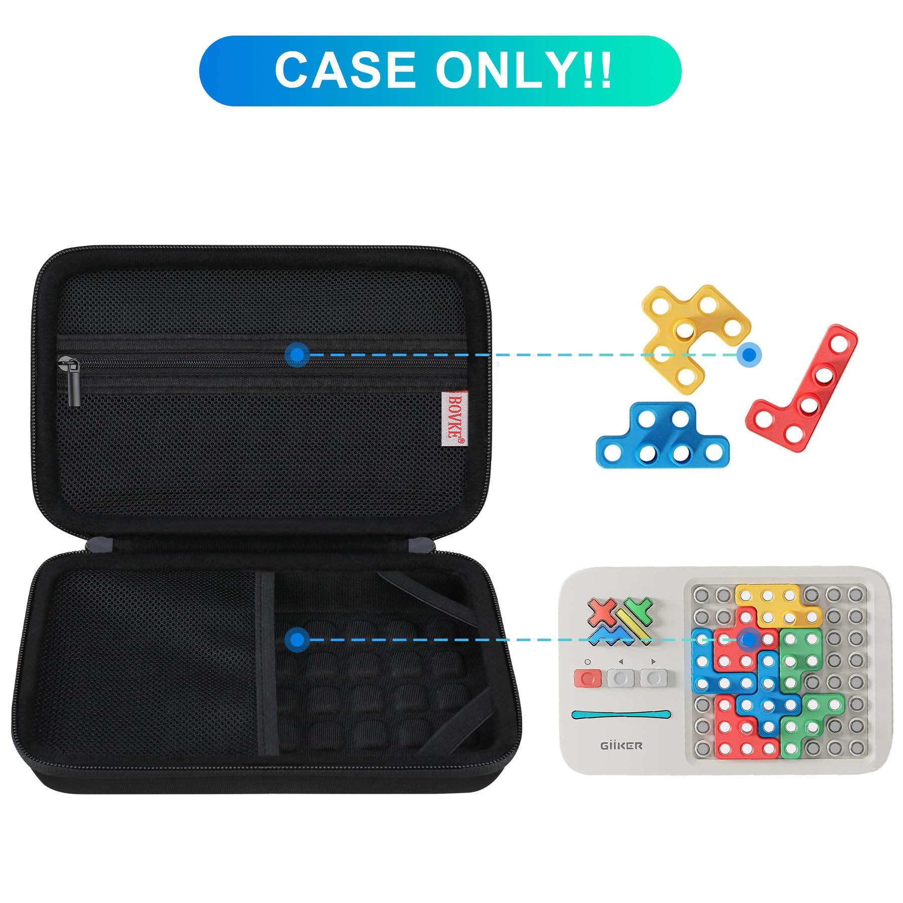 Foto 2 | Funda de Transporte Bovke para Giiker Super Blocks Pattern Matching - Venta Internacional